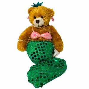 Plushland 11” Mer-Bear the Mermaid Stuffed Animal
